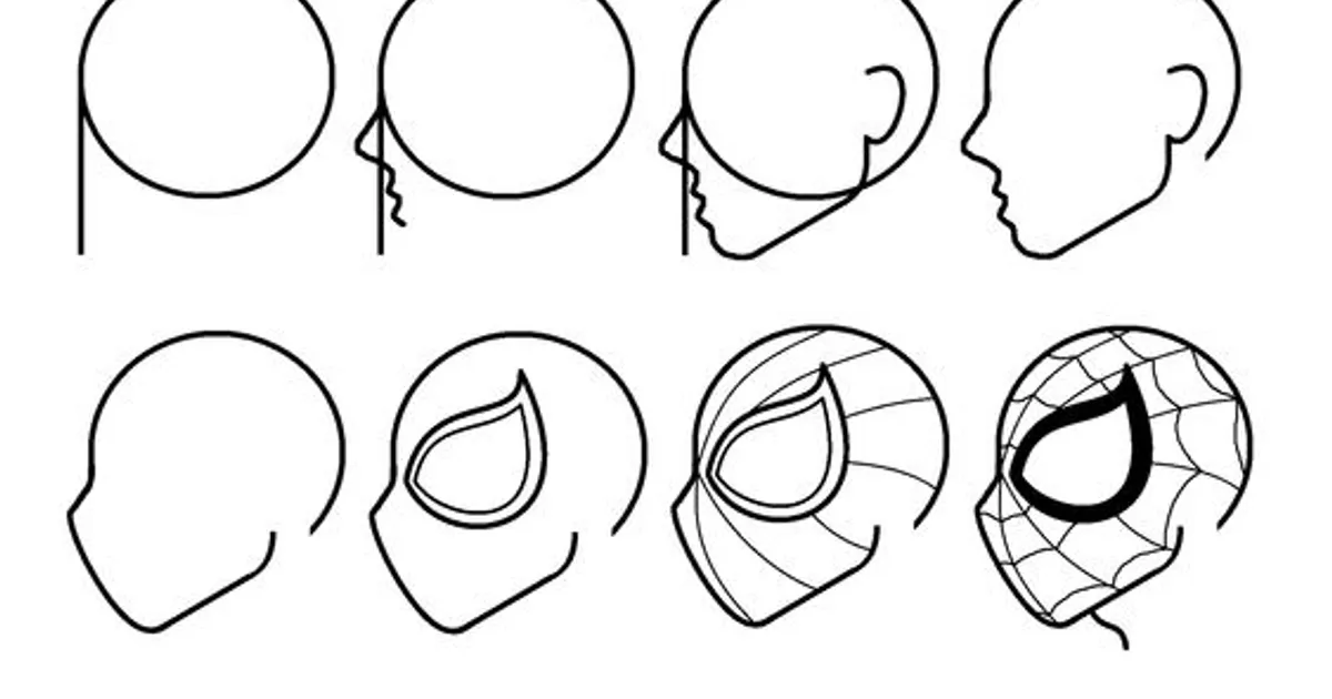 Follo Character Card Spider Man | 100 Easy to Draw Cartoon Characters